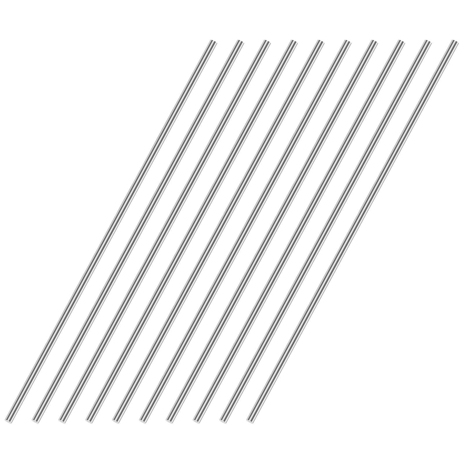 uxcell 1.5mm x 100mm 304 Stainless Steel Solid Round Rod for DIY Craft - 12pcs