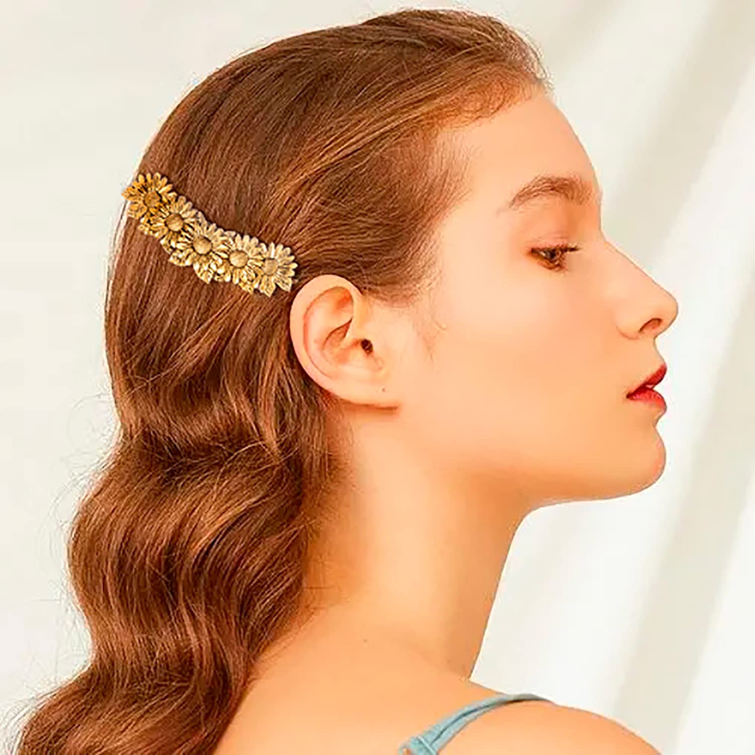 kkjoy Rétro Barrette à Cheveux Femme en Métal Pince Décorations à