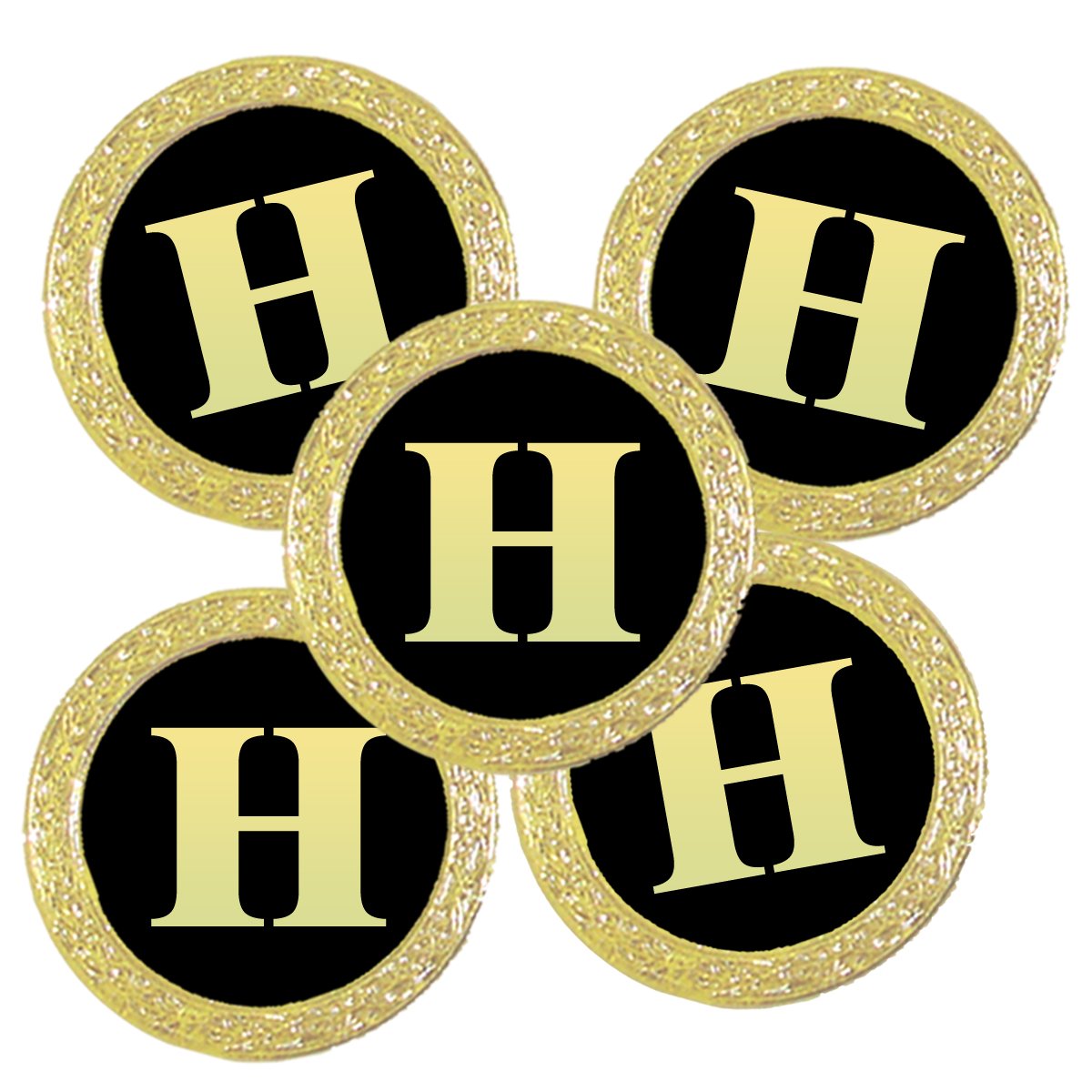 Best Impressions Personalised Golf Ball Markers with Initial (H)