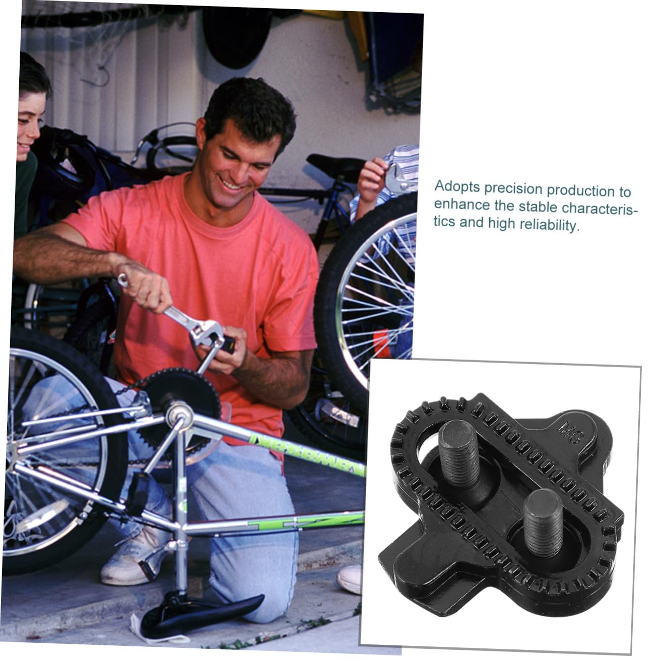 SUPVOX 1 Paio Di Tacchetti Per Biciclette Pedale Tacchetto Pedali Mtb Ciclismo Biciclette Tacchetto Per Rilascio Multidirezionale Tacchetto Piastra Paramotore Mountain