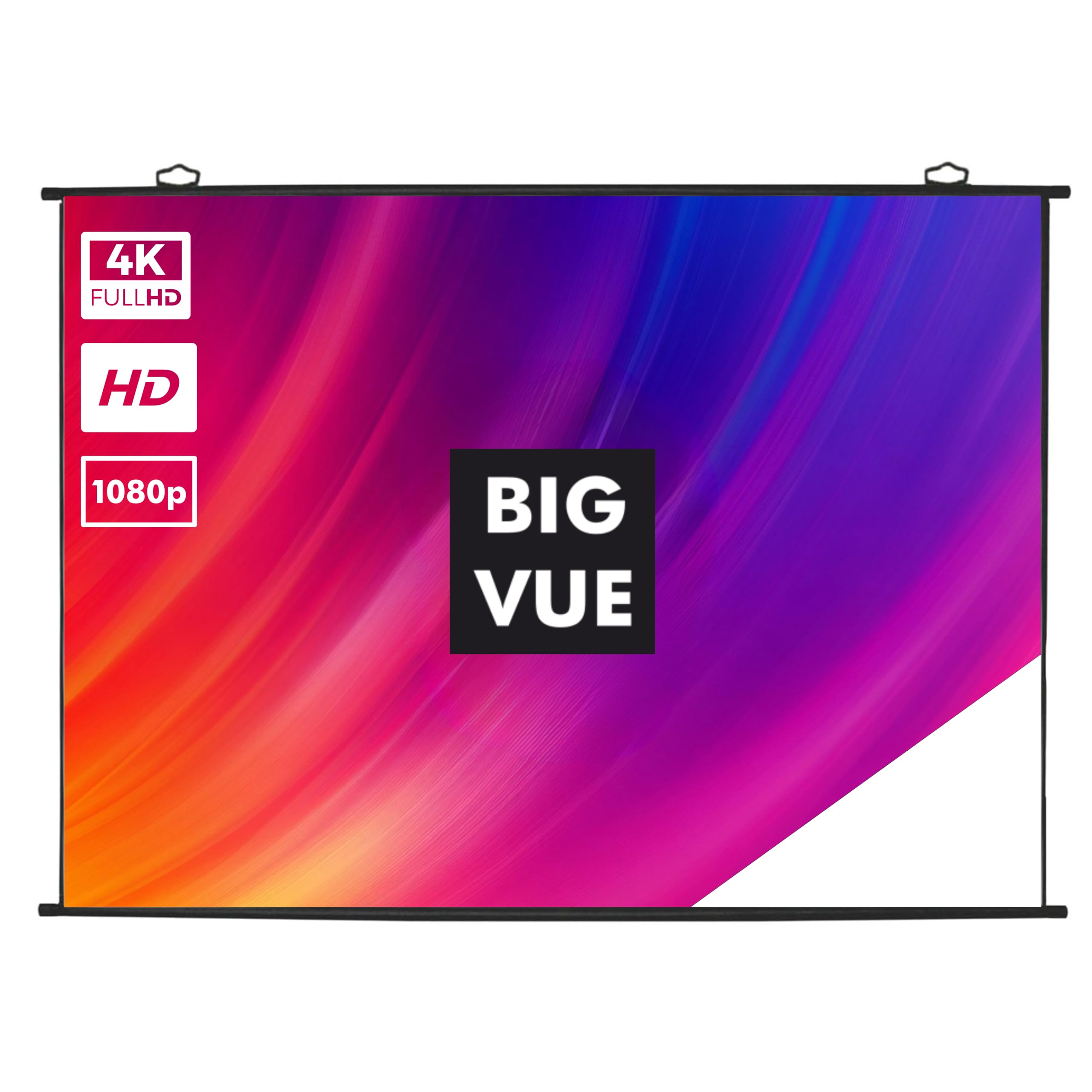 BIG VUE Universal MAP Type Projector Screen, 84 Inch Diagonal - 4:3 Aspect Ratio, Supports UHD-3D-4K, Full HD 1080 Pixels, High Gain Projection Screen for Classroom, Home Theatre & Office-picture-19
