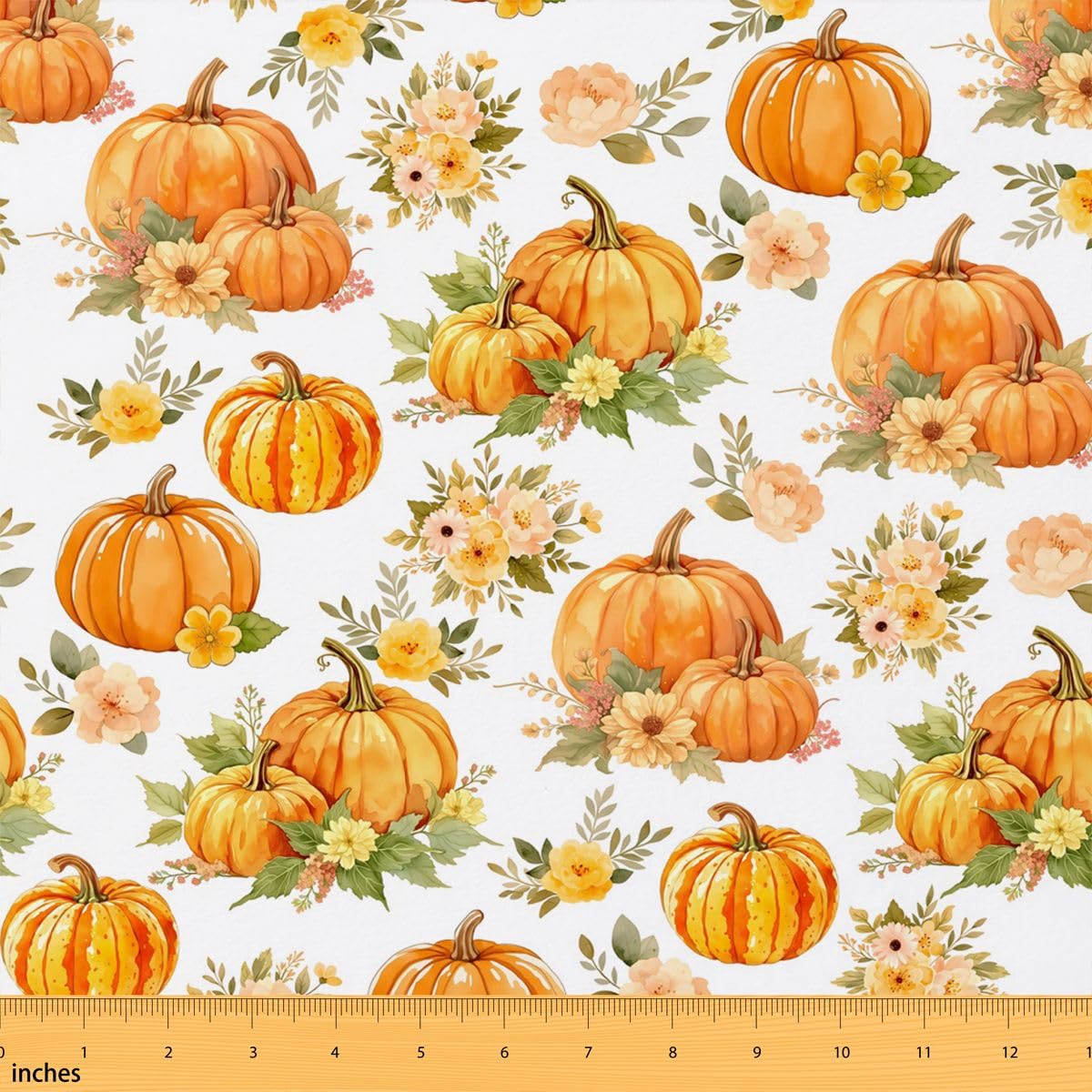 Homewish Tessuto Floreale Zucca Autunno di The Yard