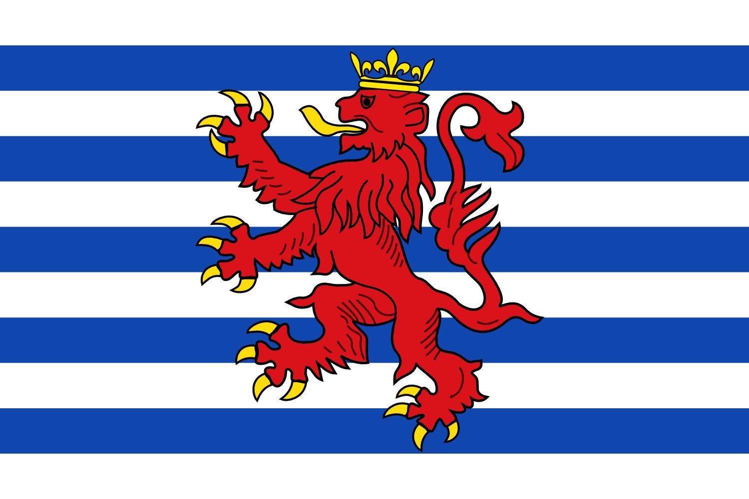 Drapeau Grâce-Hollogne grand format pour mât extérieur de mairie