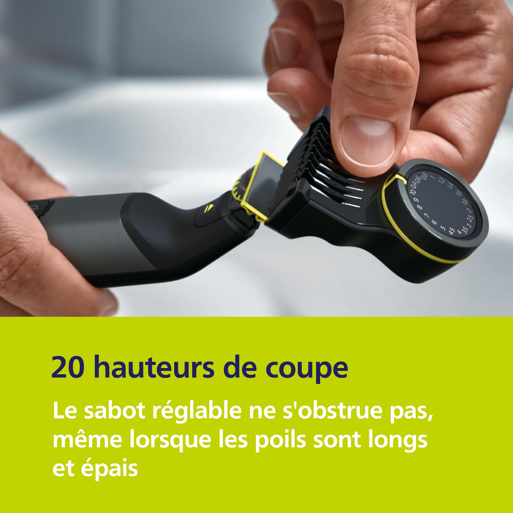 Philips OneBlade Pro 360 Authentique Visage+Corps - Tondeuse à barbe électrique, rasoir et tondeuse, 2 lames 360, 1 sabot avec 20 hauteurs de coupe, 1 kit Corps, 1 socle de charge, QP6652/35