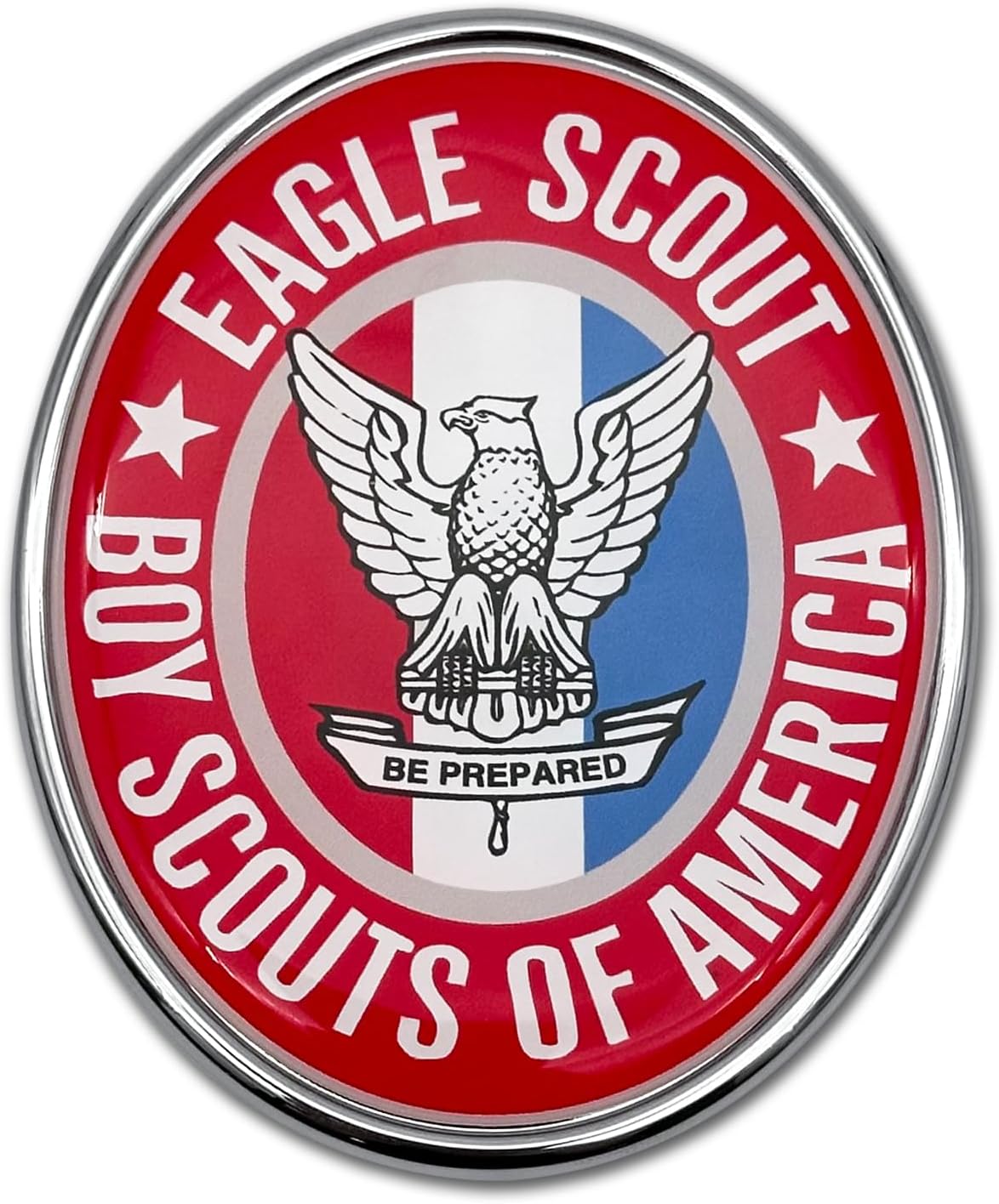 ElektroplateOfficially Licensed Eagle Scouts of America Metal Auto Emblem for Cars, Trucks, and All Auto | Universal Fit | Weatherproof