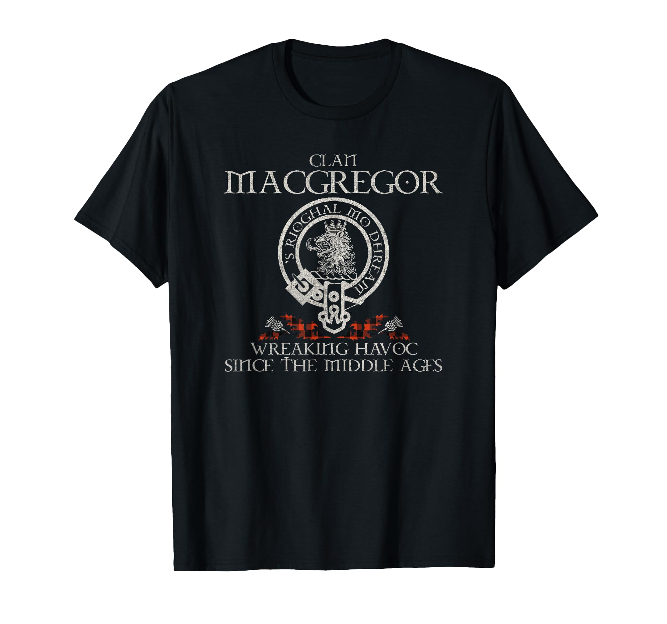 #MacGregor Rob RoyClan MacGregor Rob Roy tartan crest Thistle vintage T-Shirt