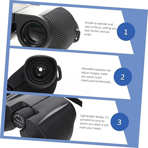 Miniatura 8 de 2pcs Binoculars Adults Binocular Hunting Binocular 10x25 Binocular Sightseeing Binocular Magnification Binocular Portable Binocular Travel Binocular