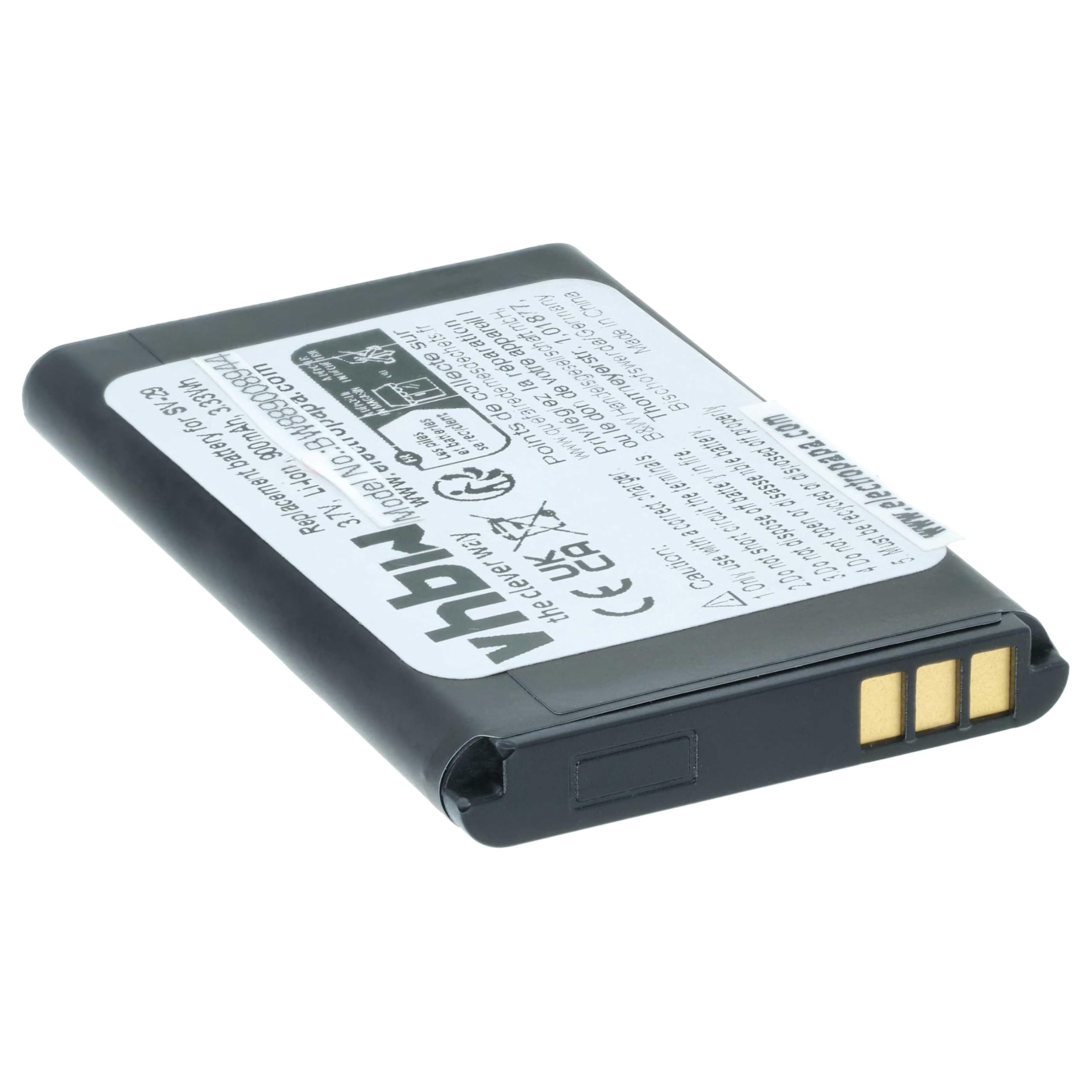 vhbw 10 x Doro DBR-800A bateria do telefonu komórkowego, smartfona (900 mAh, 3,7 V, Li-Ion)
