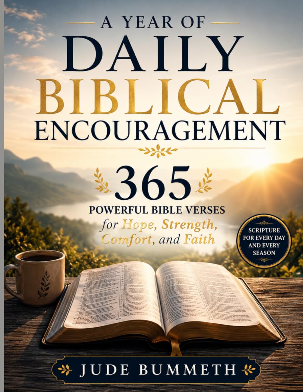A YEAR OF DAILY BIBLICAL ENCOURAGEMENT: 365 Powerful Bible Verses for Hope, Strength, Comfort, and Faith