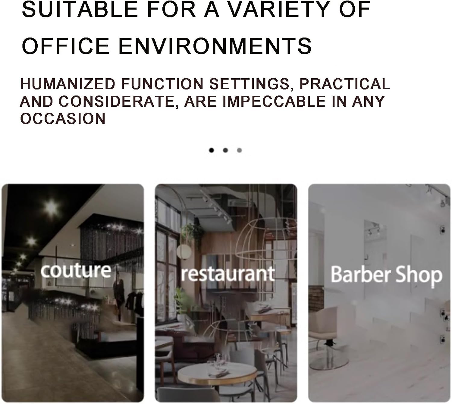 Reception Desk,Reception Desk with Counter,Receptionist Desk,Mobile Design, Suitable for Restaurants,Beauty Salons,Companies and Other scenarios (Need to be Installed)(A)