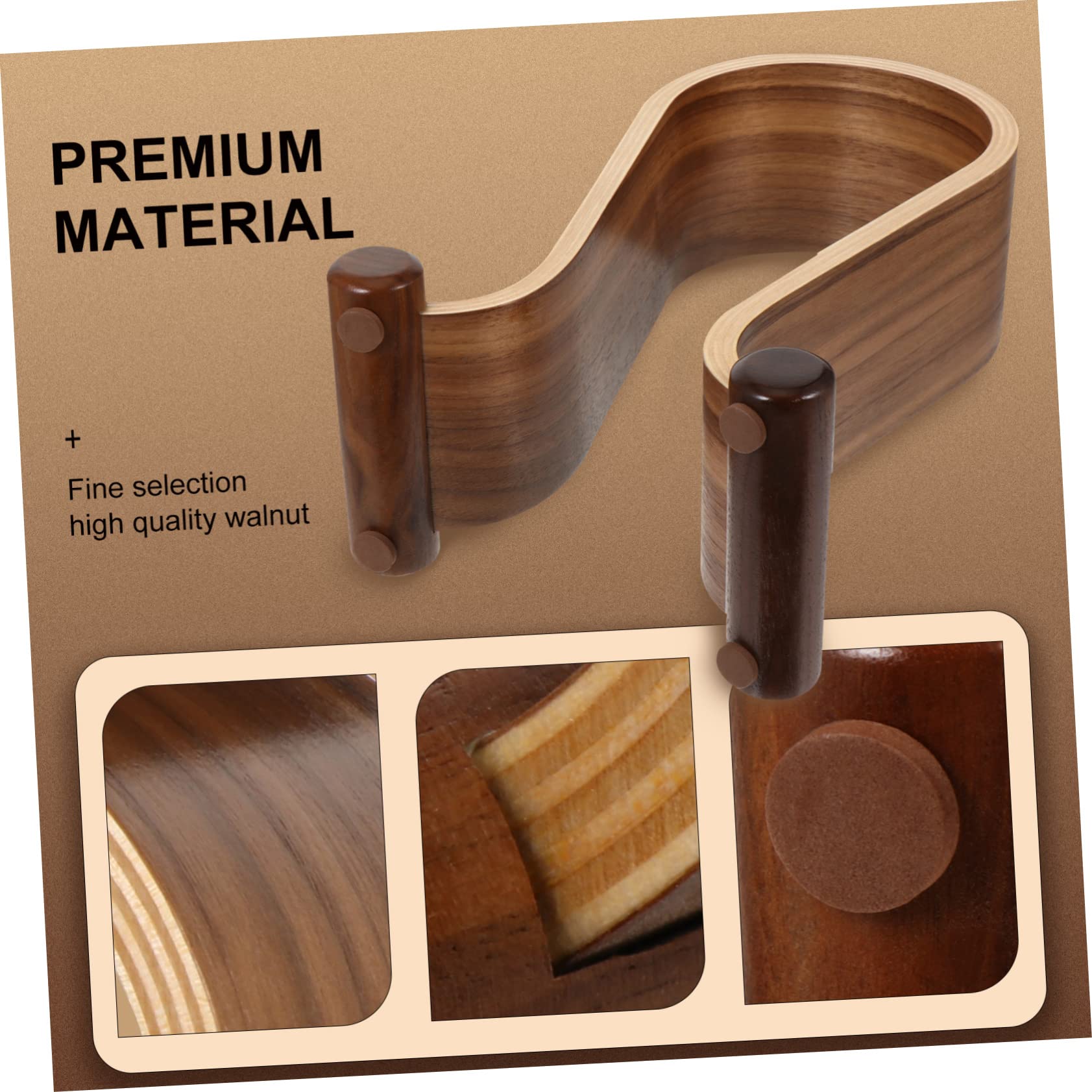 Veemoon Soporte De Auriculares De Madera Estante De Exhibición Para Auriculares Diseño u Organizador De Escritorio Estéreo y Gaming