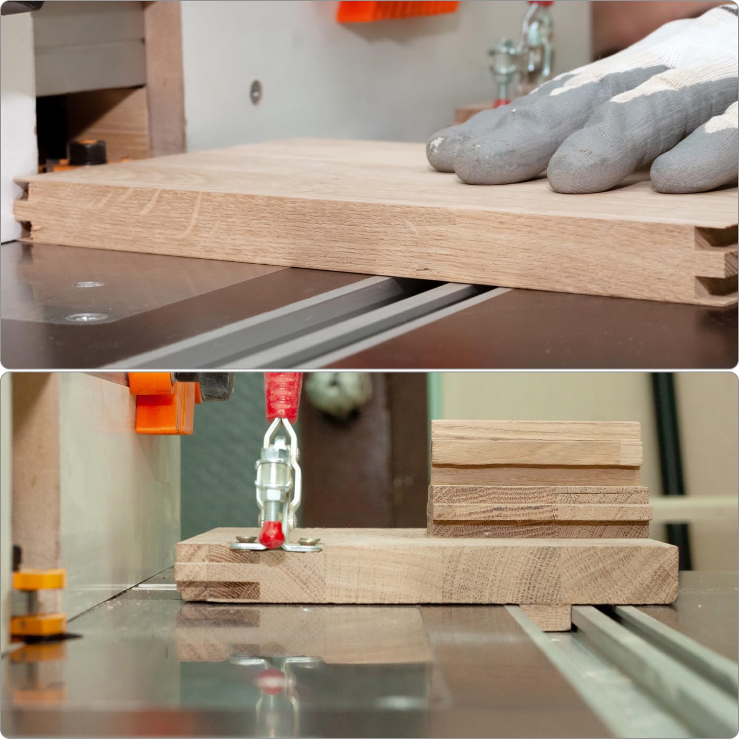 QWORK® 2 Pièces 800mm T-Track T-Slot en Aluminium, Rail à Onglet en T pour Scie à Table, Défonceuse et Outils de Travail du Bois