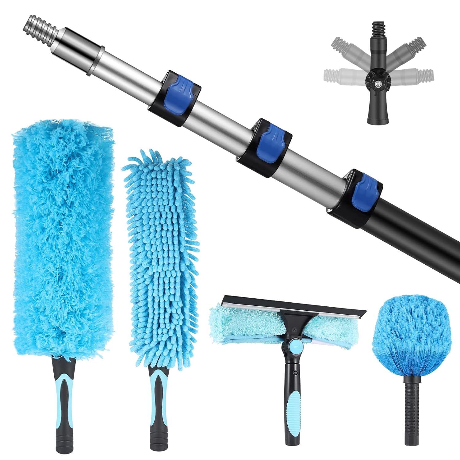 20 Foot High Reach Duster Kit with 512 ft Extension Pole, High Ceiling