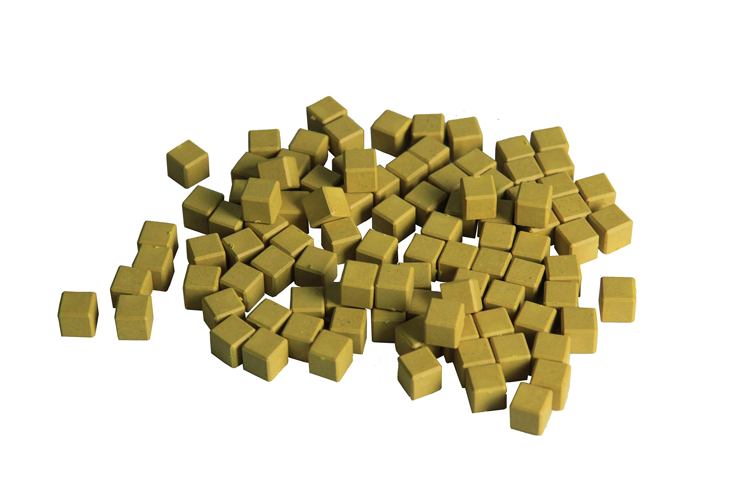 WISSNER active learning Yellow Units 100 pieces, made Out of RE-Wood, In a Poly Bag, Multi-color