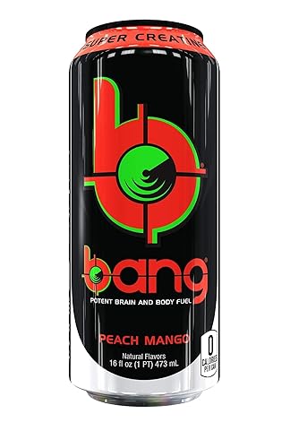Bang Energy BANG Peach Mango, lata de 16 onzas líquidas