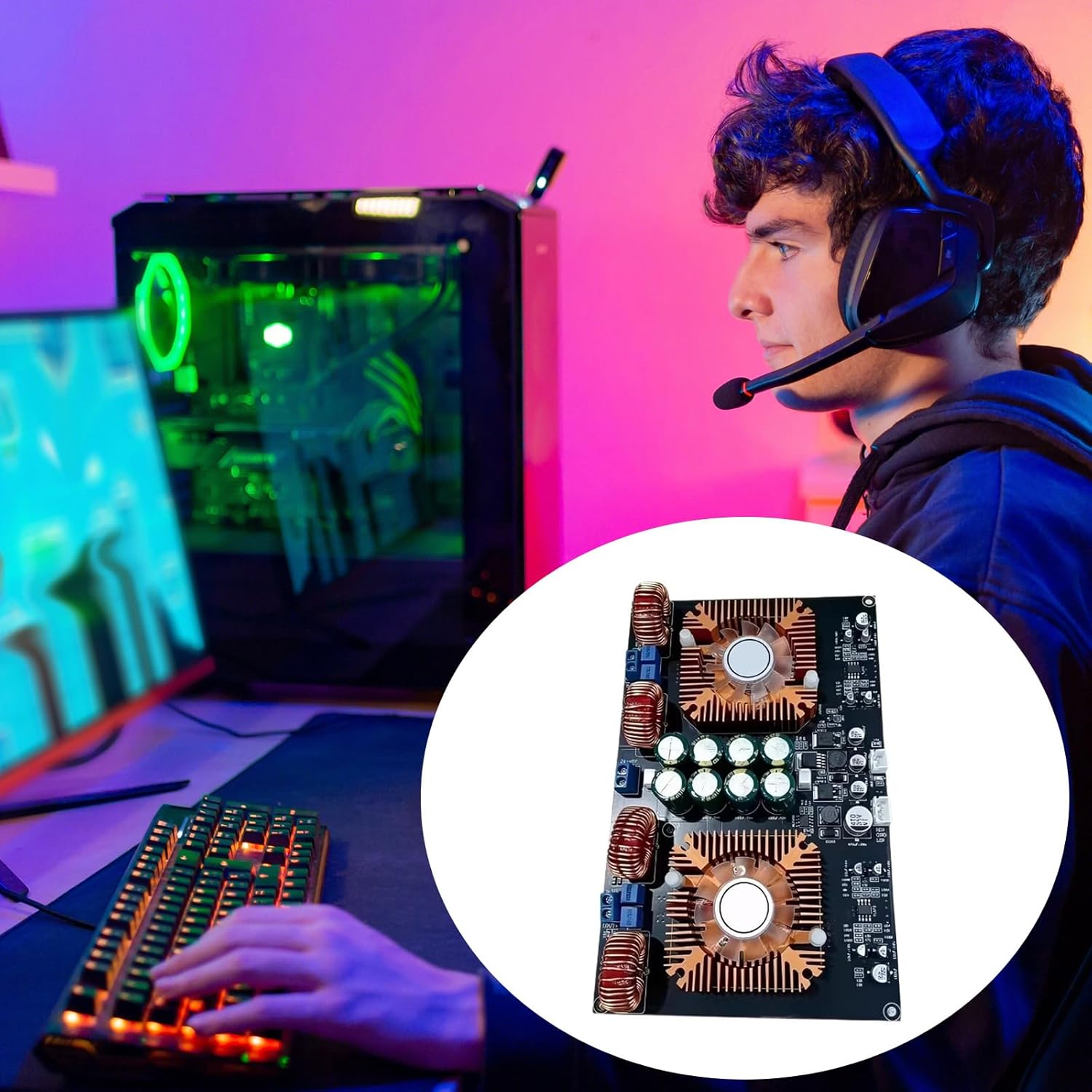 Professional 1200W Power Digital Sound Amplifiers Board with PurePath Technologies for Commercial Installations PurePath Sound Amplifiers