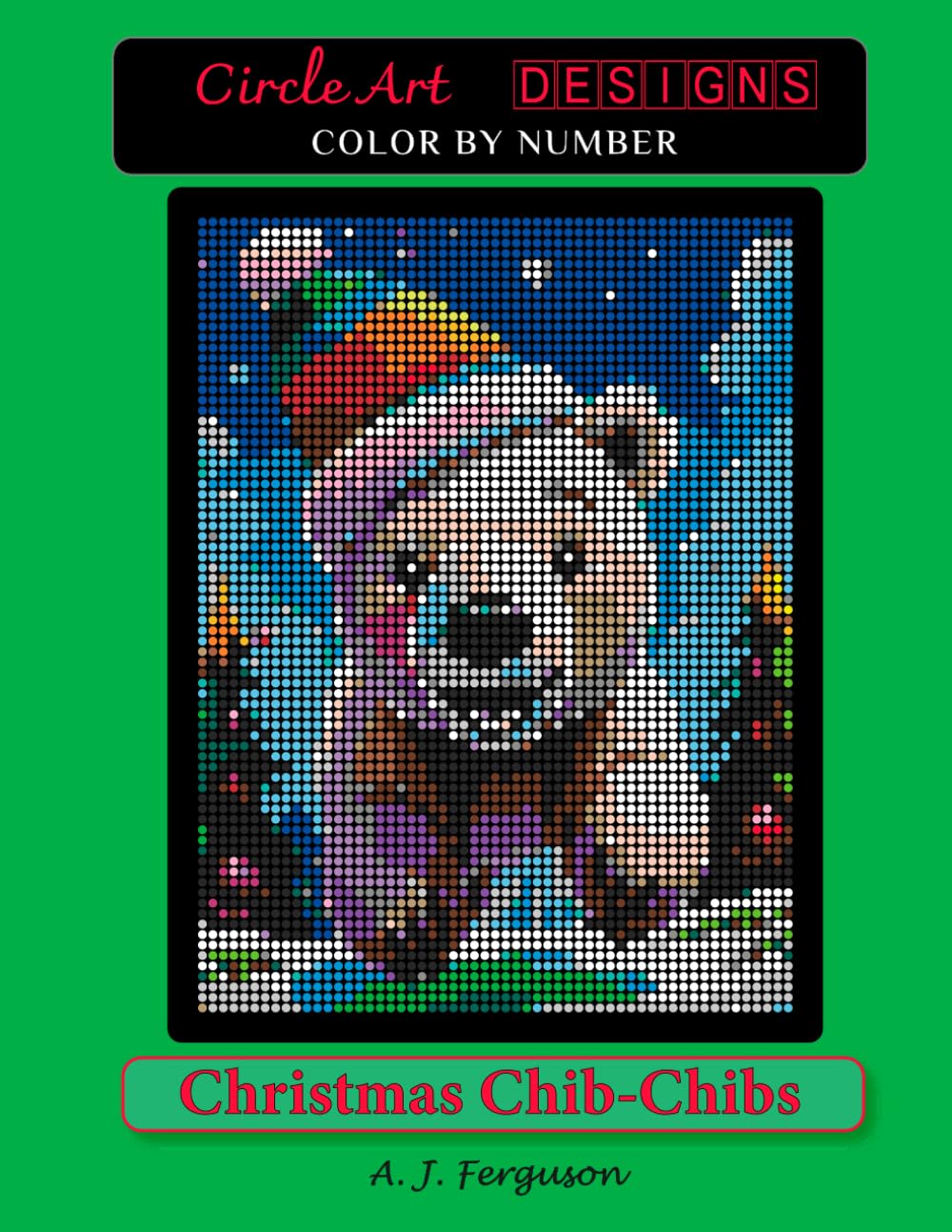 Christmas Chib-Chibs Color by Number Book - Premium paper