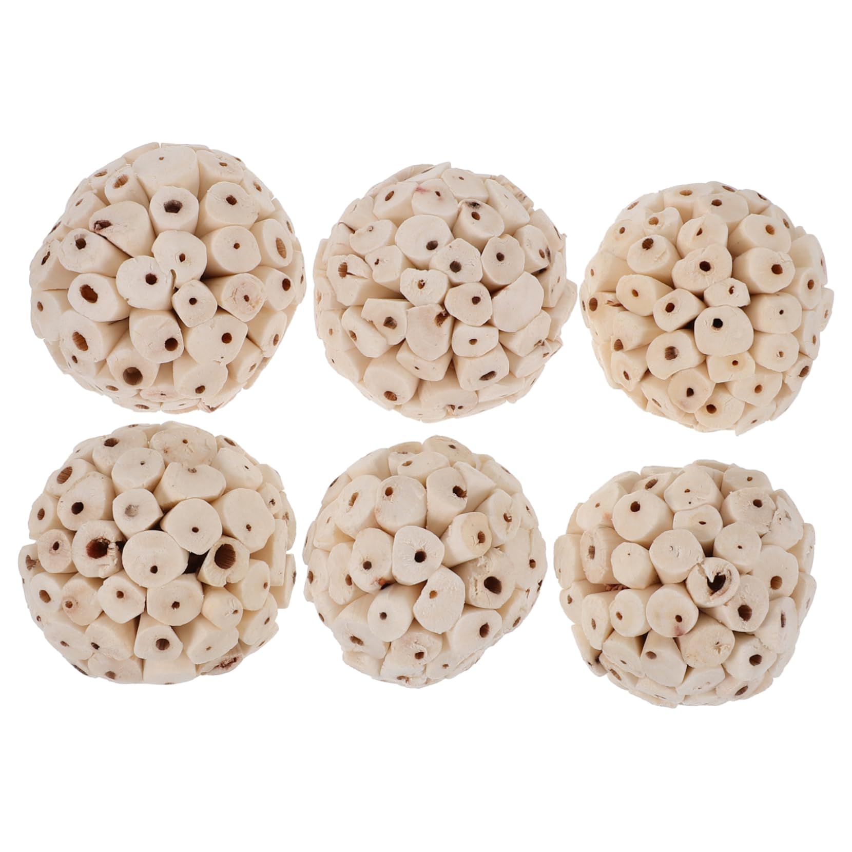 Yardwe 24piezas Juguete Natural De Forrajeo para Aves y Roedores De Balones Comestibles para Conejos Hámsters y Periquitos para Masticar y