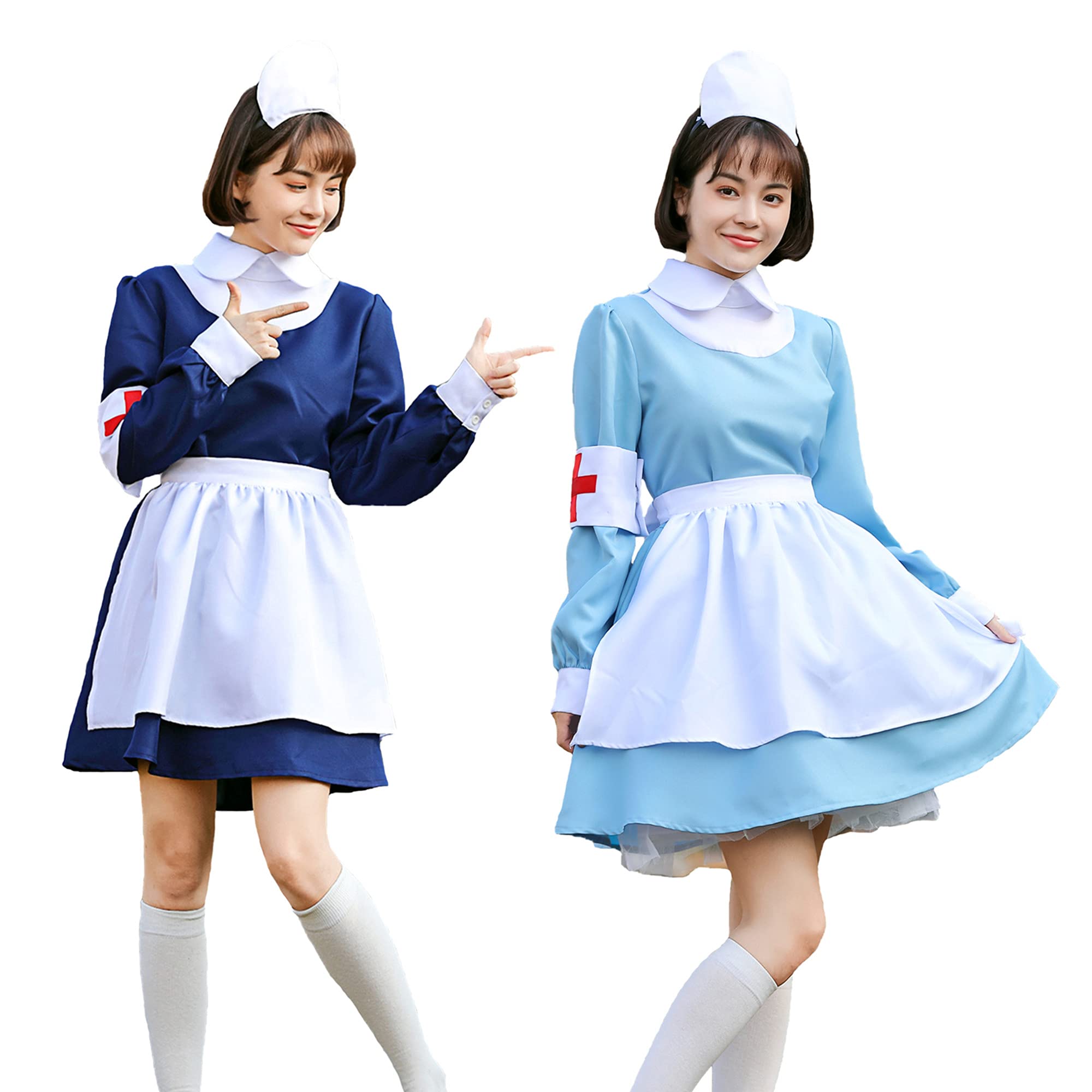新品　レア　ナース服　看護学生　廃番　平成レトロ　本物　ハロウィン　ストライプ 71AJ9am9k3L.jpg