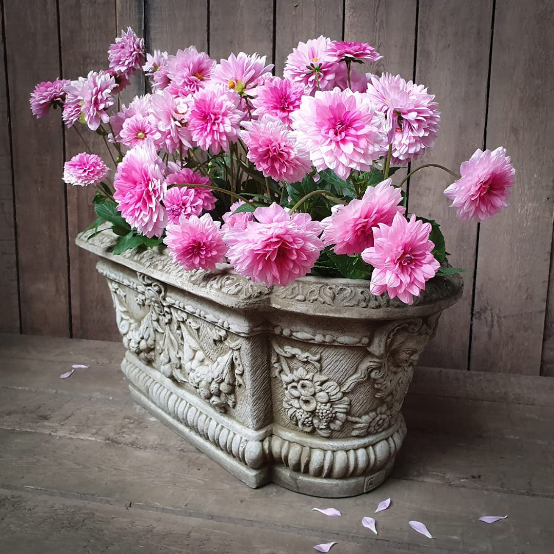 DGS STATUES – Stone Cast, Plant Pots and Troughs, Veronese Style Planter, Medium, Hand Finished, Statue, Sculpture