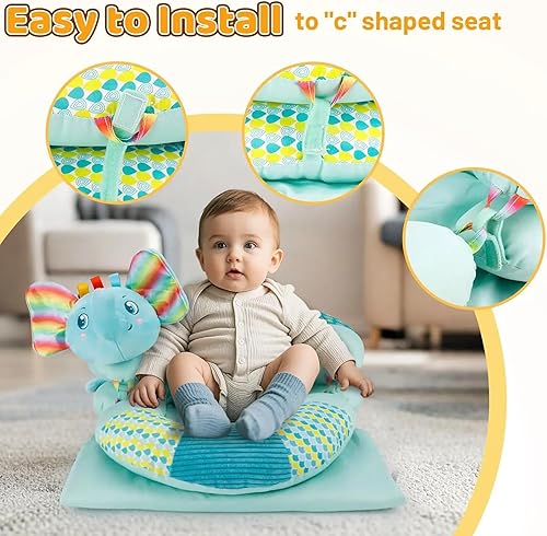 Miniatura 3 de Alfombrilla de San Valentín para el tiempo boca abajo, 4 en 1, almohada de apoyo sentado, soporte sentado para recién nacido de 0 a 12 meses,