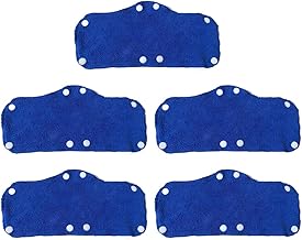 5 bandas de sudor lavables de algodón, color azul, gris y negro en accesorios para el sudor