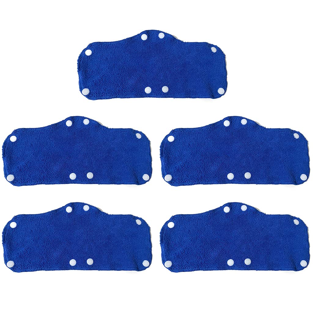 Hzbb Blue Hat Sweat Absorber 5 Pcs Cotton Washable Hat Sweatband Helmet Sweatband