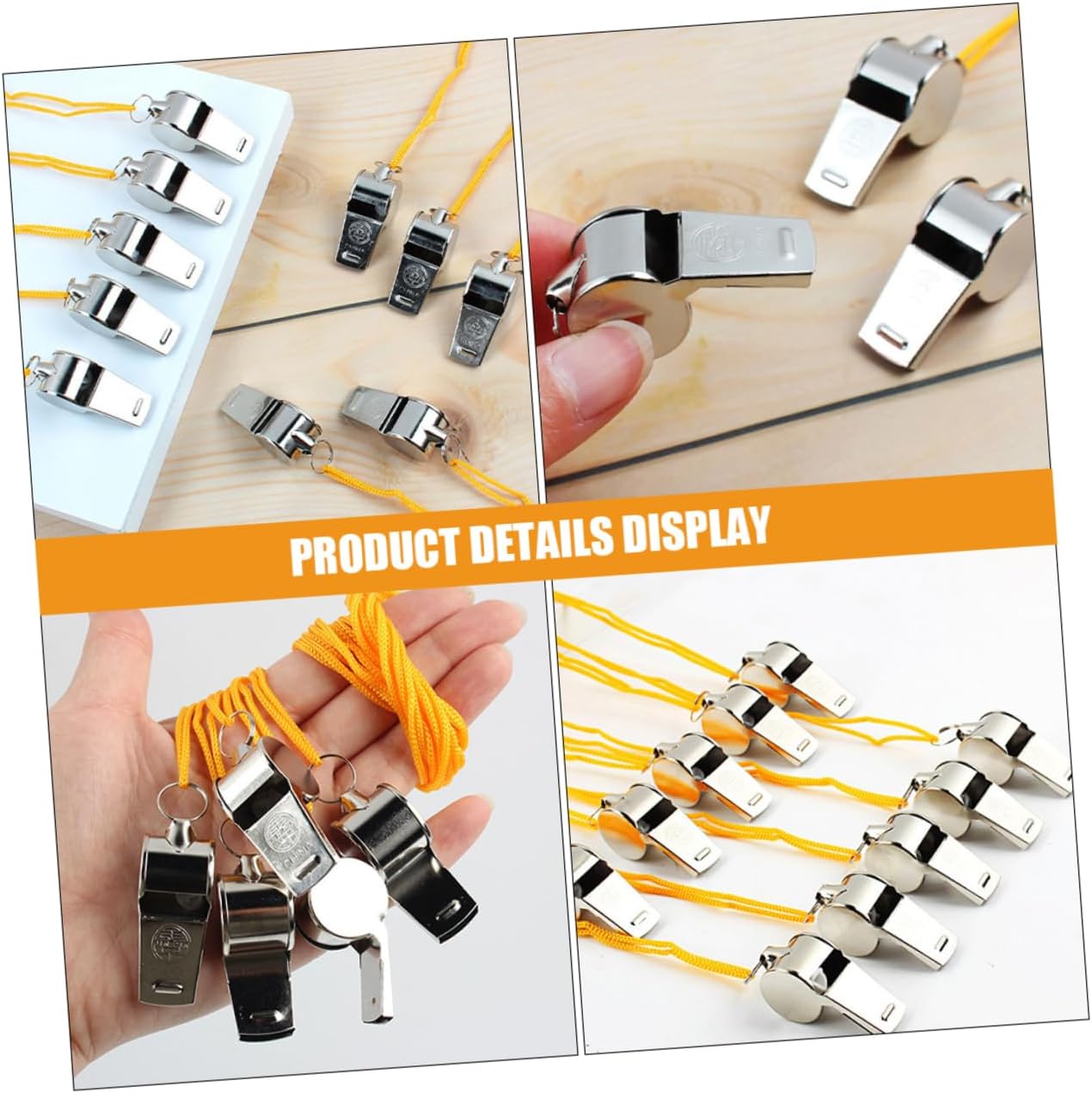 SUPVOX 24pcs Lifeguard Whistle Sports Whistle for Hiking Portable Outdoor Survival