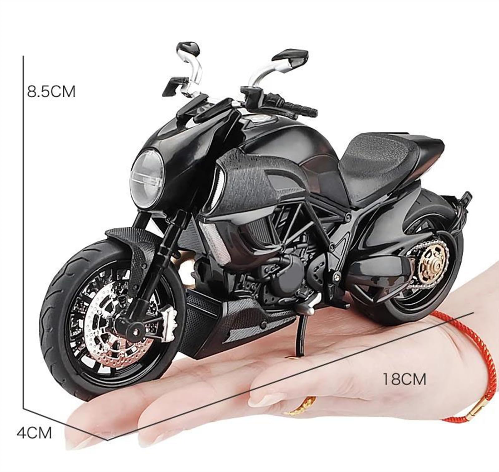 MAKUTU Modello di Moto in Scala per Ducati Diavel Carbon 1/12 Die Cast Veicoli Hobby da Collezione Modello di Moto Giocattoli Regalo di Compleanno