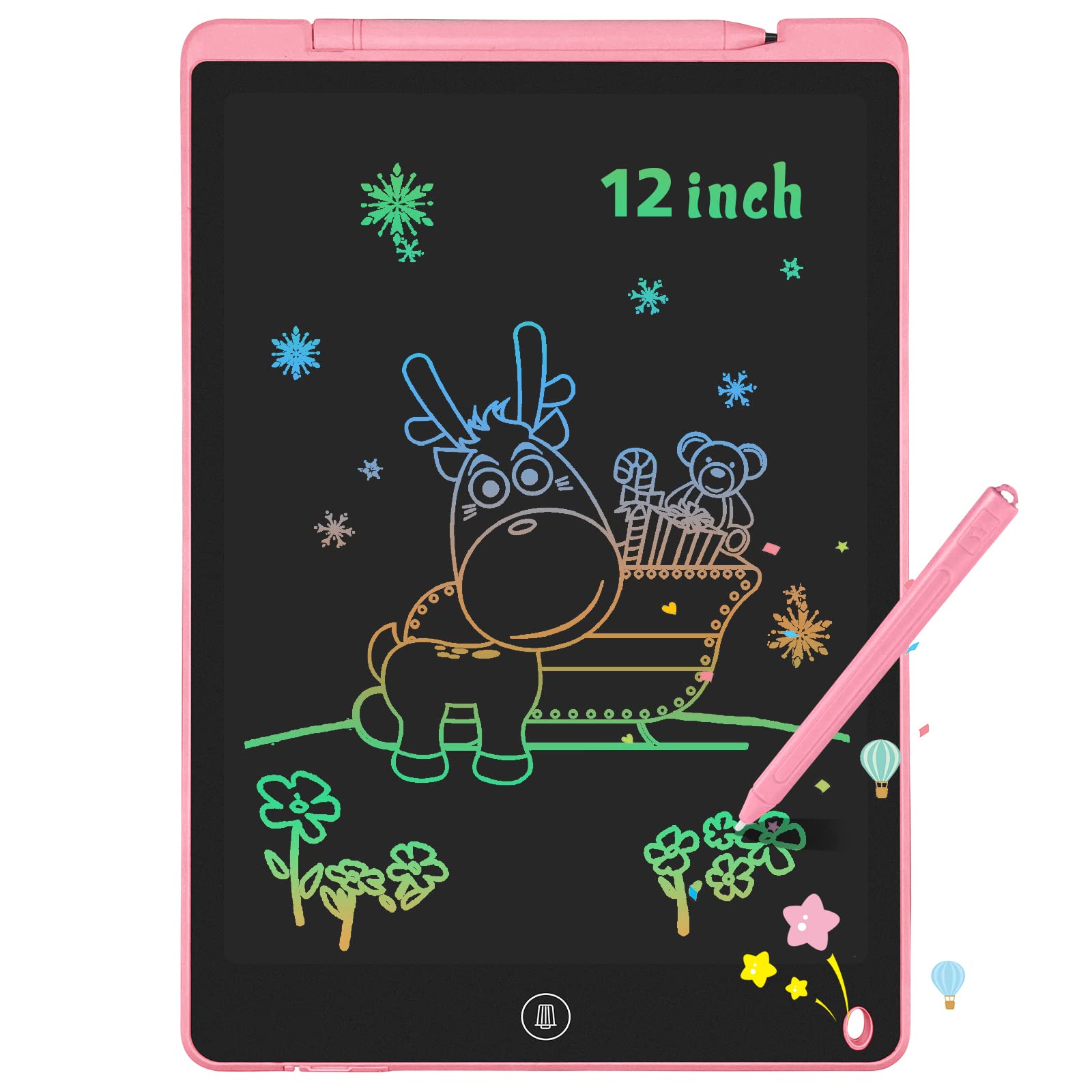 GUYUCOM LCD Writing Board Toy Ages 2-6 Kids Boy Girl 12in Magic Painting Board