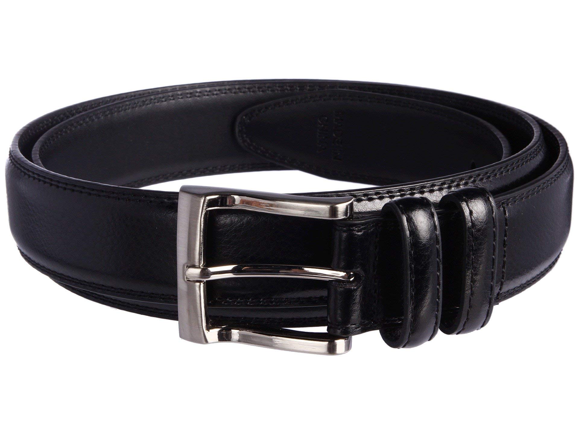 Florsheim Men's Big-Tall Pebble Grain Leather Belt 32MM - Black -