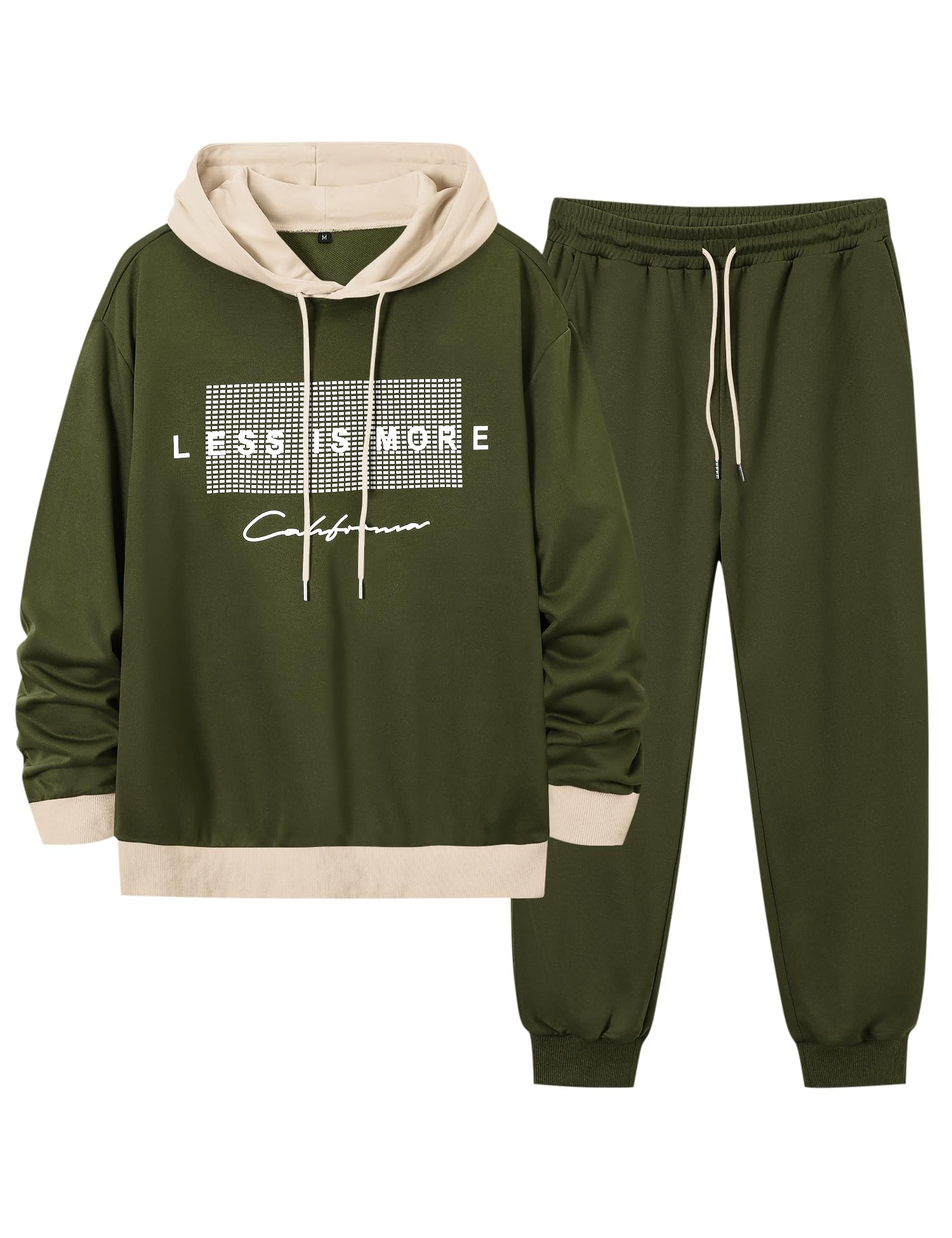 Men's Hoodie Tracksuit 2 Pieces Set Hoodies Casual Jogging Gym Sweat Suits