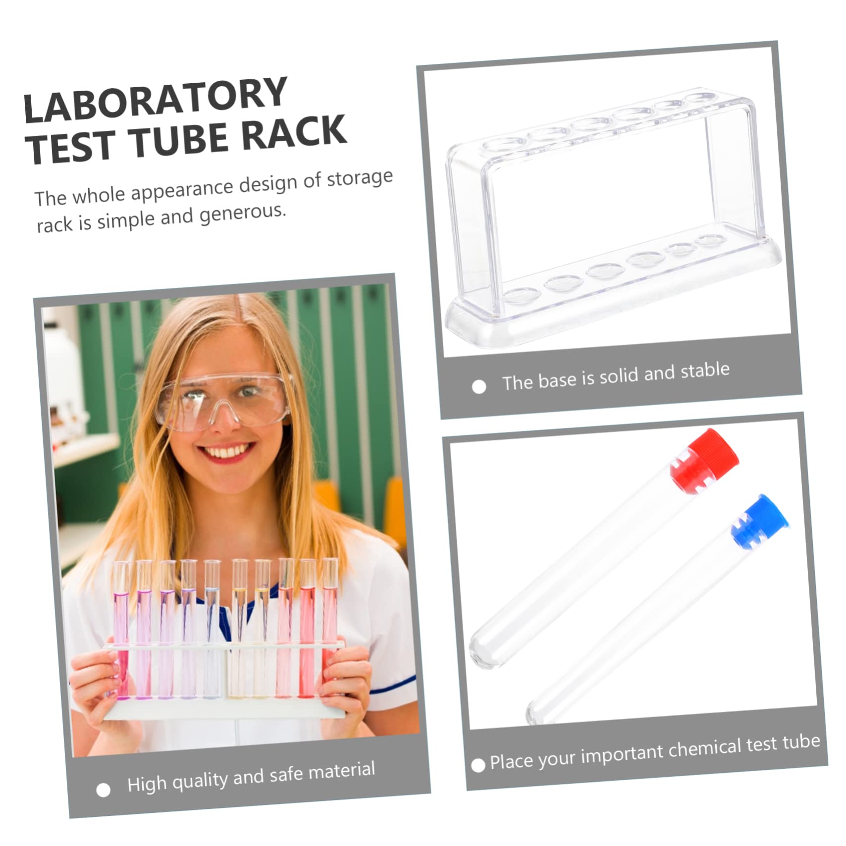 Gatuida Support Pour Tubes à Essai Plastique Organisateur De Laboratoire Pour Tubes à Centrifuger Support Pour De Laboratoire Gatuida Support Pour Tubes à Essai Plastique Organisateur De Laboratoire Pour Tubes à Centrifuger Support Pour De Laboratoire