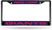 Vista 1 de Rico Industries NFL Unisex-Adult NFL Laser Cut Inlaid Standard Chrome License Plate Frame
