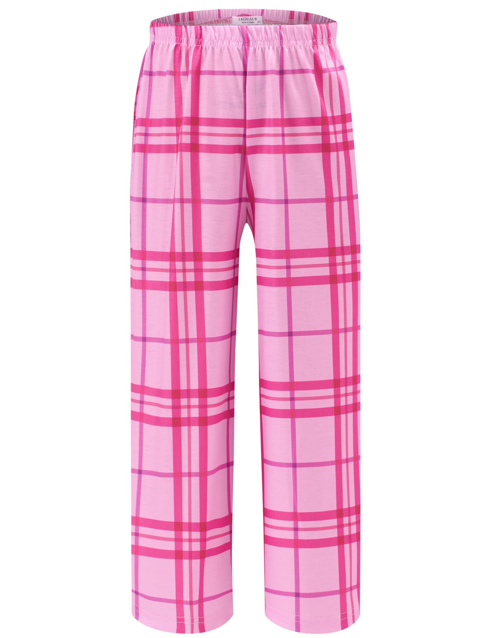 Ekouaer Girls Soft Pajamas Pants Cute Print Pattern PJ Bottoms Lounge Pants