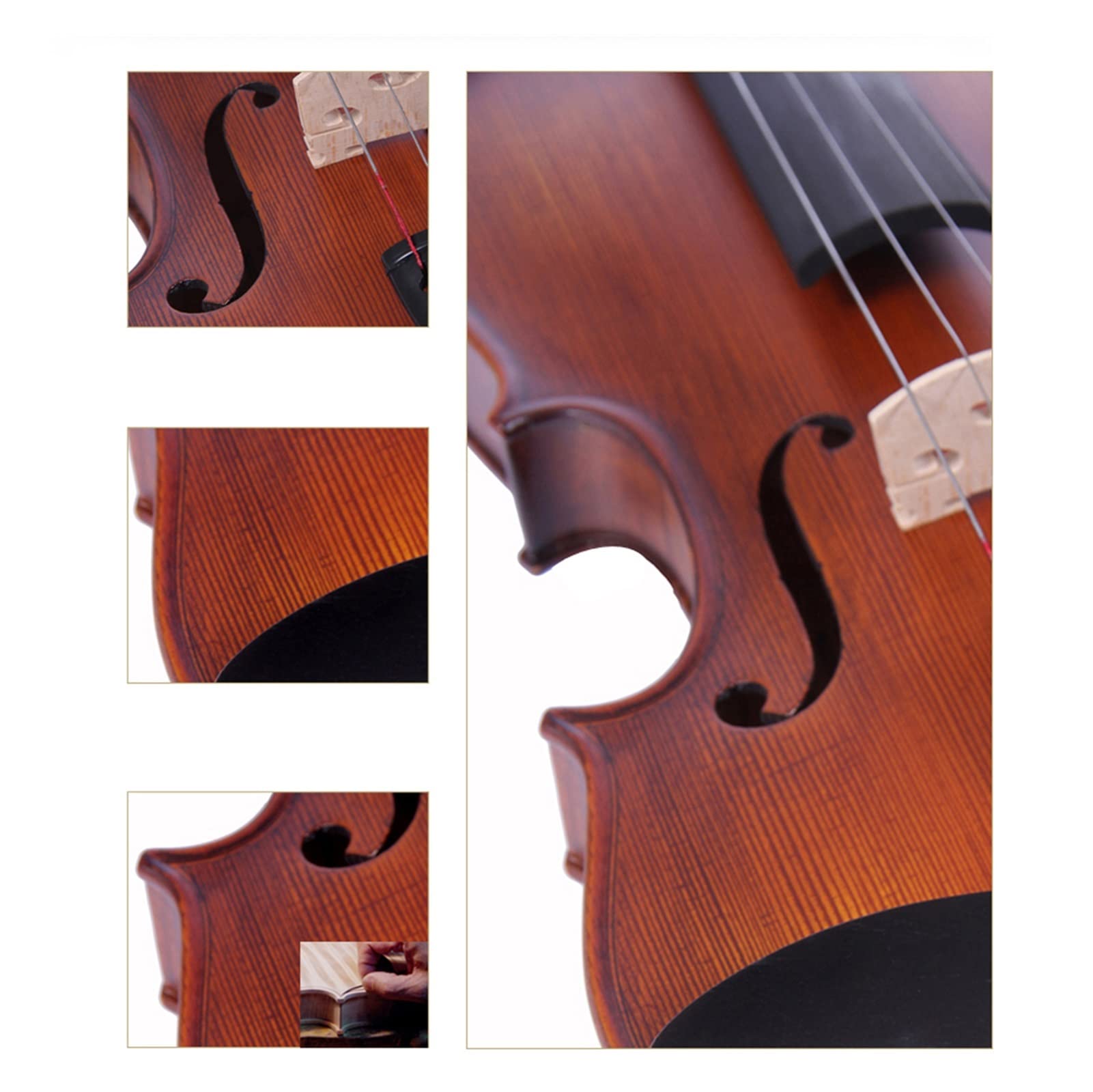 Violino 4/4 3/4 Violino Azzurro Naturale Azzurro Maple Maple Violino Violino Strumento A Corda Violino (Color : 1-4)