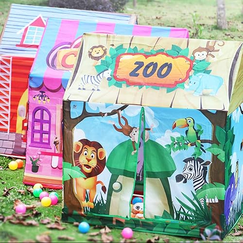 Miniatura 8 de NUOBESTY Tienda para niños Tienda infantil Playhouse Tienda de juegos de ventana interior de plástico