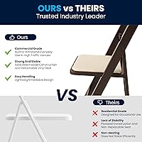 Vista 9 de Flash Furniture 2 Pack HERCULES Series Silla plegable de madera Fruitwood con asiento acolchado de vinilo