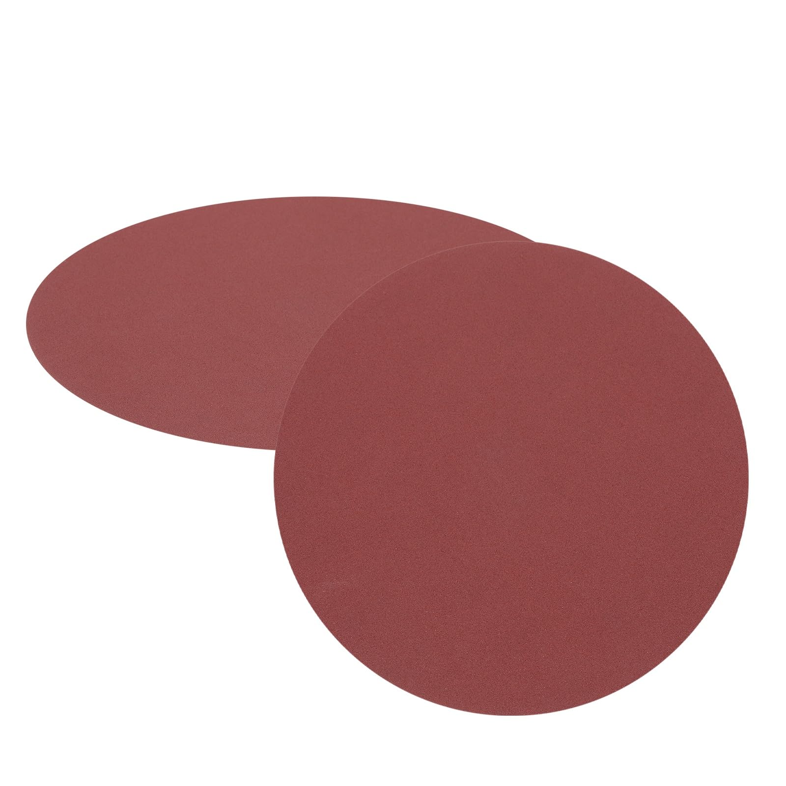 sourcing map 2pcs 250mm Sanding Discs, 180 Grits Aluminum Oxide Hook and Loop Stick Back Sandpapers, No-Hole Round Wet/Dry Sander Papers, Sand Auto Car Paint, Wood, Metal