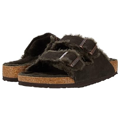 Birkenstock Arizona Shearling Suede (Unisex) Shoes Mocha/Mocha Suede/Shearling