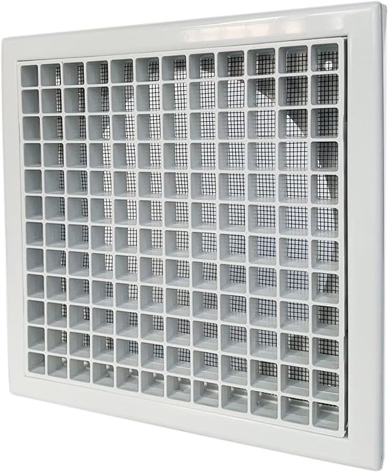 Griglia Di Ventilazione 400x300mm In Metallo Bianco | Con Rete Anti Insetti | Per Interno/Esterno - Foto 8