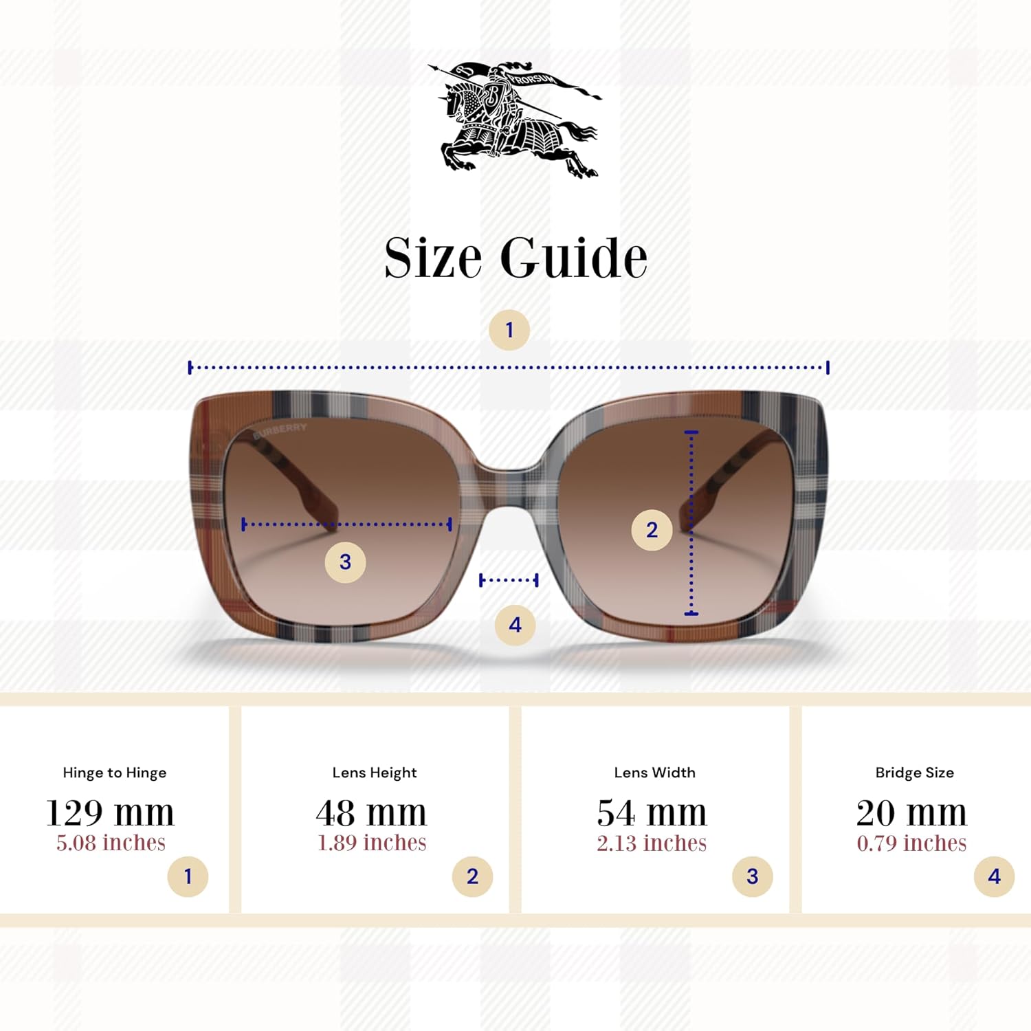 BURBERRY BE4323 Square Sunglasses for Women +BUNDLE with ACCESSORY EYEWEAR KIT - Image 4