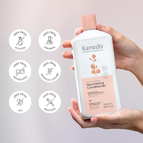 Miniatura 8 de KAMEDIS Acondicionador para el cabello a base de botánicos. Hidratante para cabello seco dañado y cuero cabelludo sensible. Para tratamiento contra