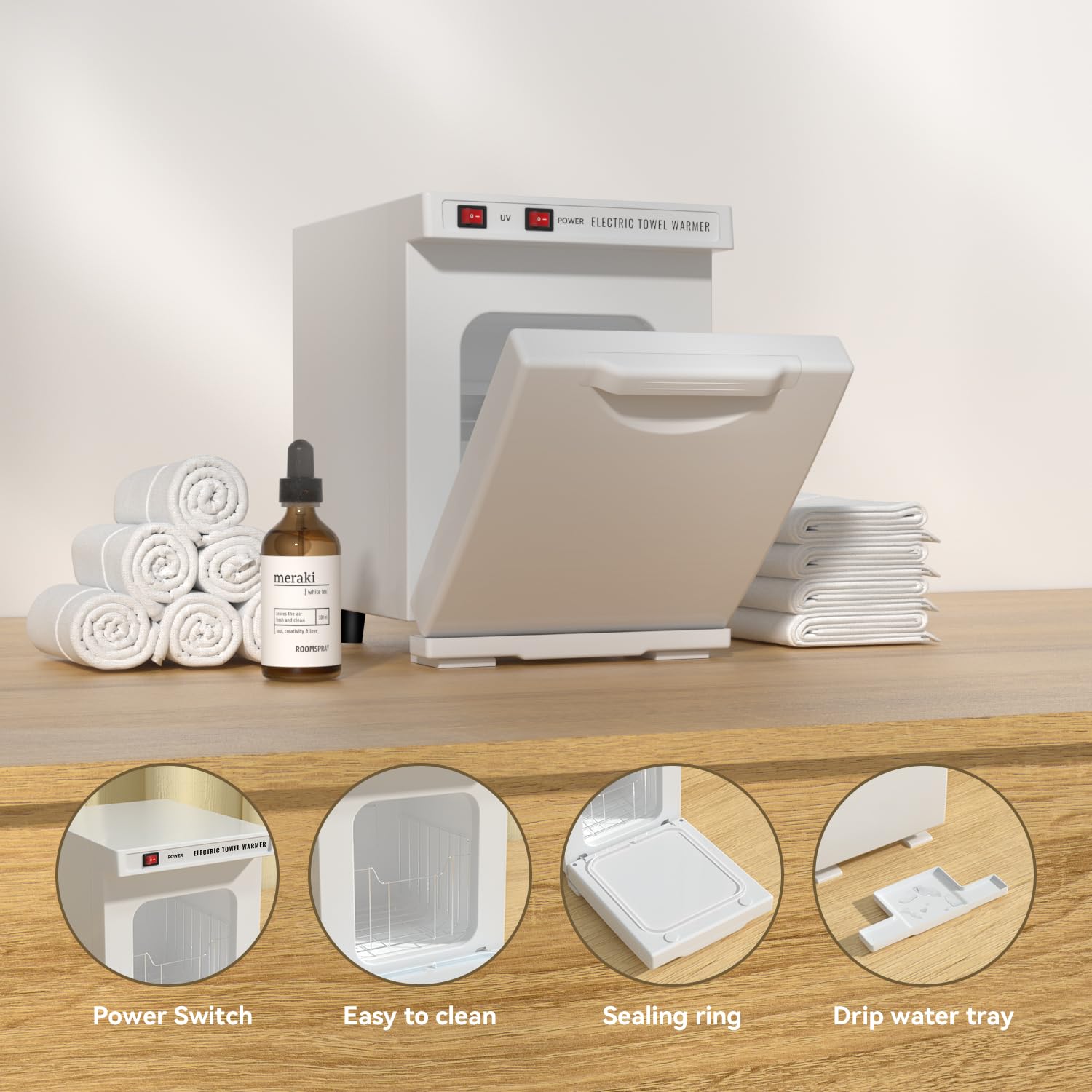 5L Mini Towel Warmer Cabinet for Spa, Salon & Home Use