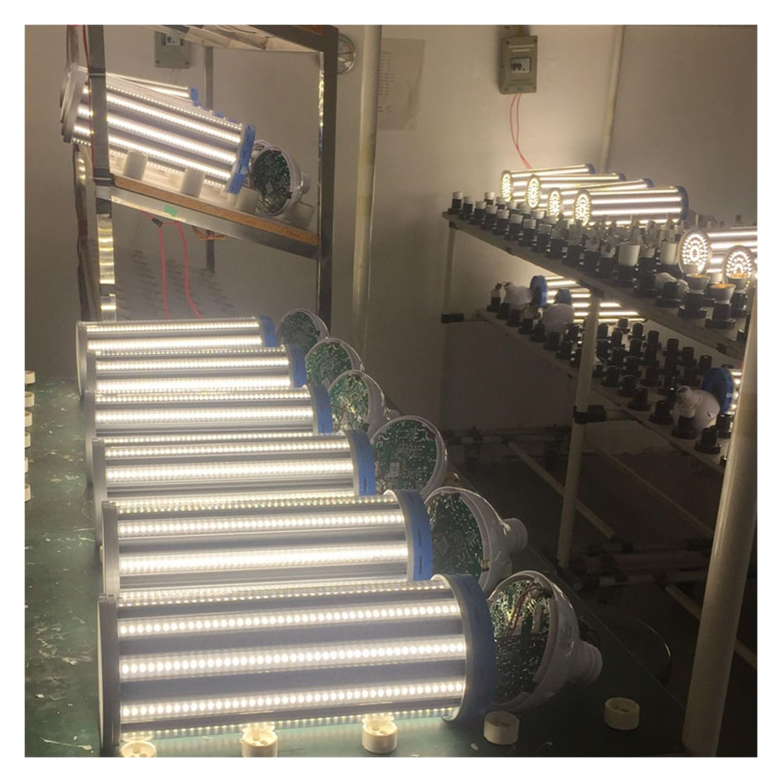 Bombilla LED tipo maíz con 336 cuentas de lámpara, 120 W, luz LED de alta potencia, 120 W, E40, 3000-6000 K, bombilla LED con ventilador Para iluminación comercial e industrial(Natural White 4000K)