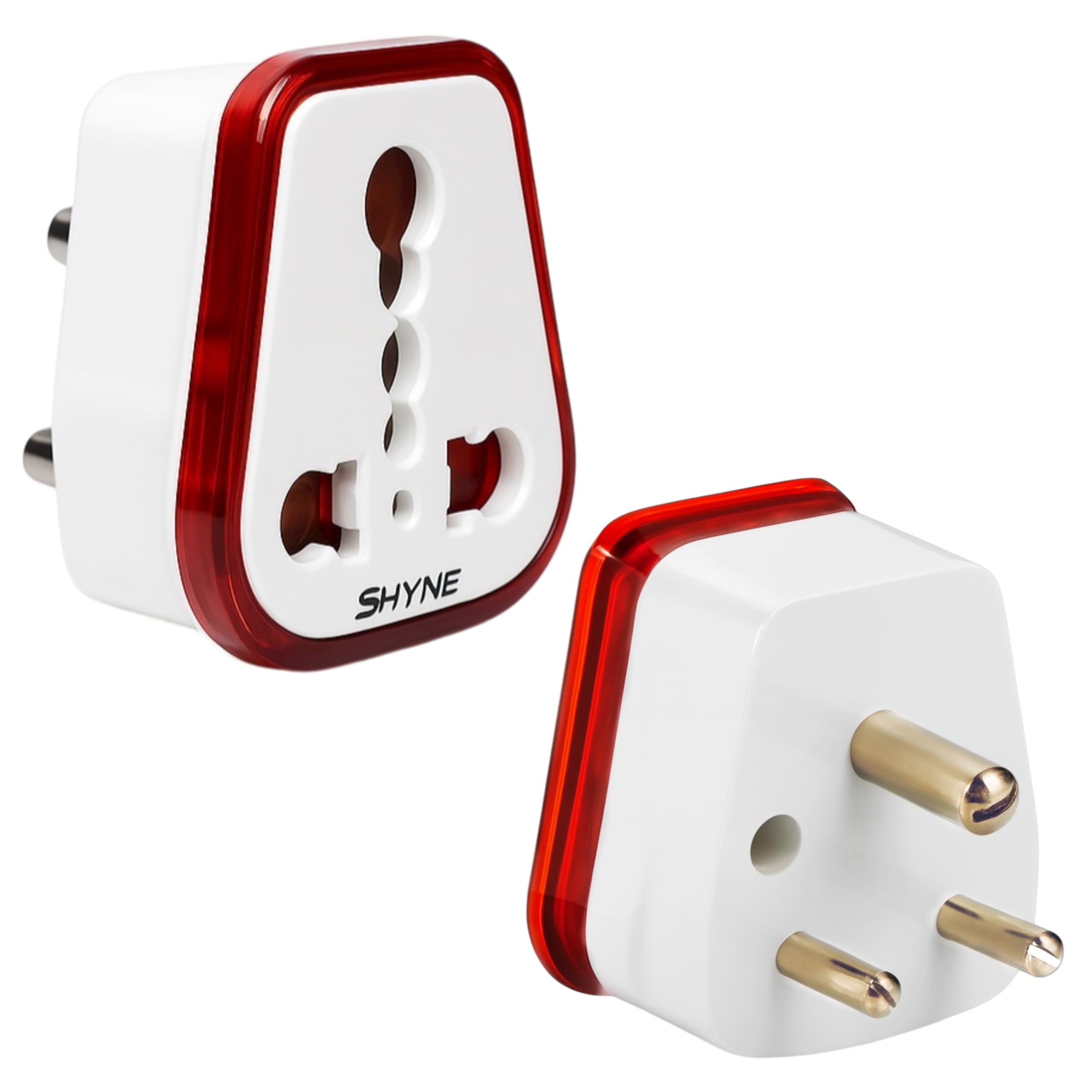 KAVANA 5A to 15A / 6 amp to 16 amp Converter/Conversion Plug Converts 6A Socket to 16 A Socket for Geysers, A/C,Refrigrator,Mic rowave,etc for Indian and International Plugs