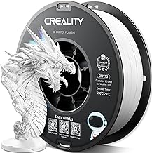 Creality PETG Filament 1.75mm, High Precision, Strong Resistance, Odourless, Best Flow, 3D Printer Filament 1kg, High Precision 1.75mm +/- 0.03mm, PETG White