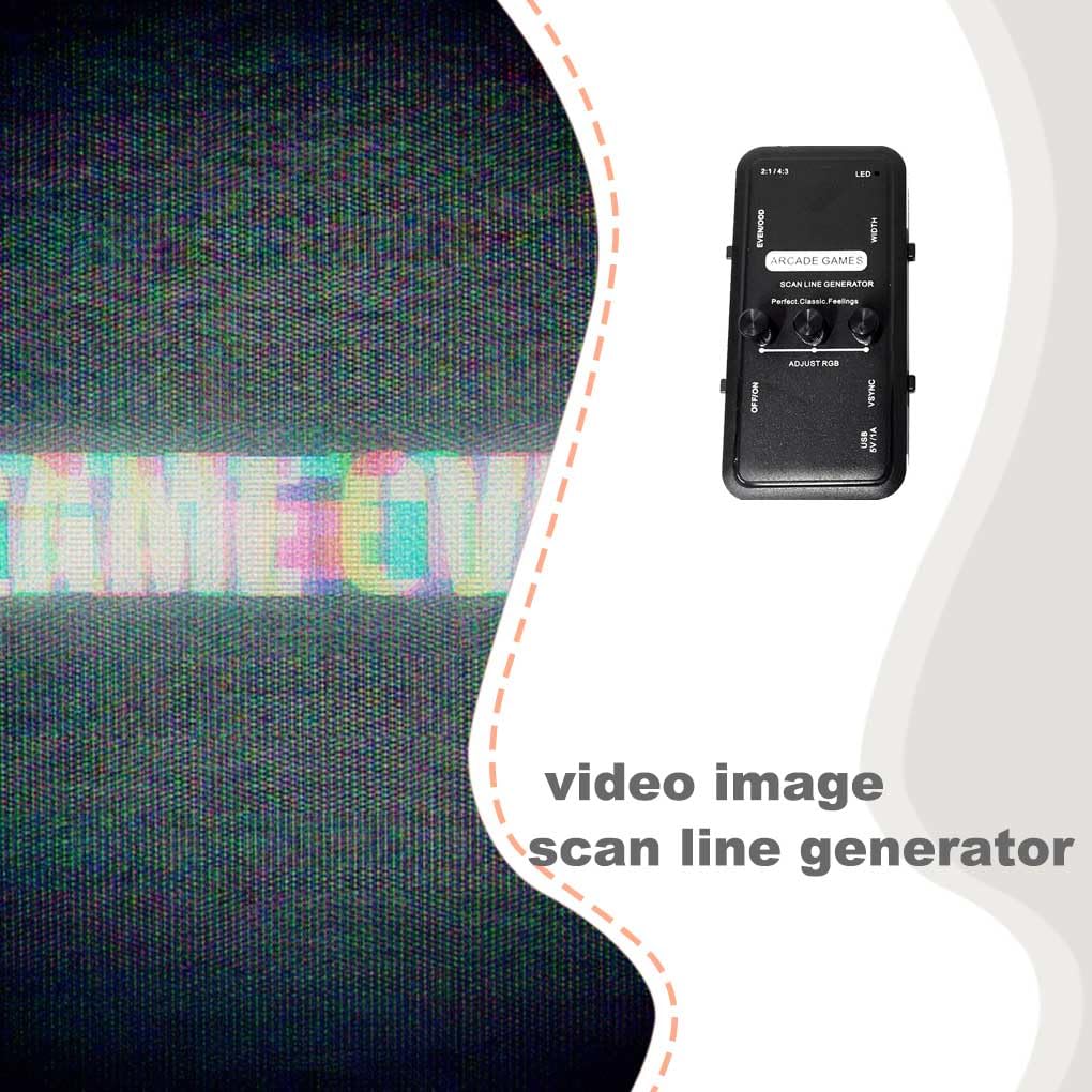 Regulowany generator linii skanowania z 3 gałkami gra zręcznościowa linie skanowania urządzenie generujące konsola do gier zmodyfikowana cała maszyna