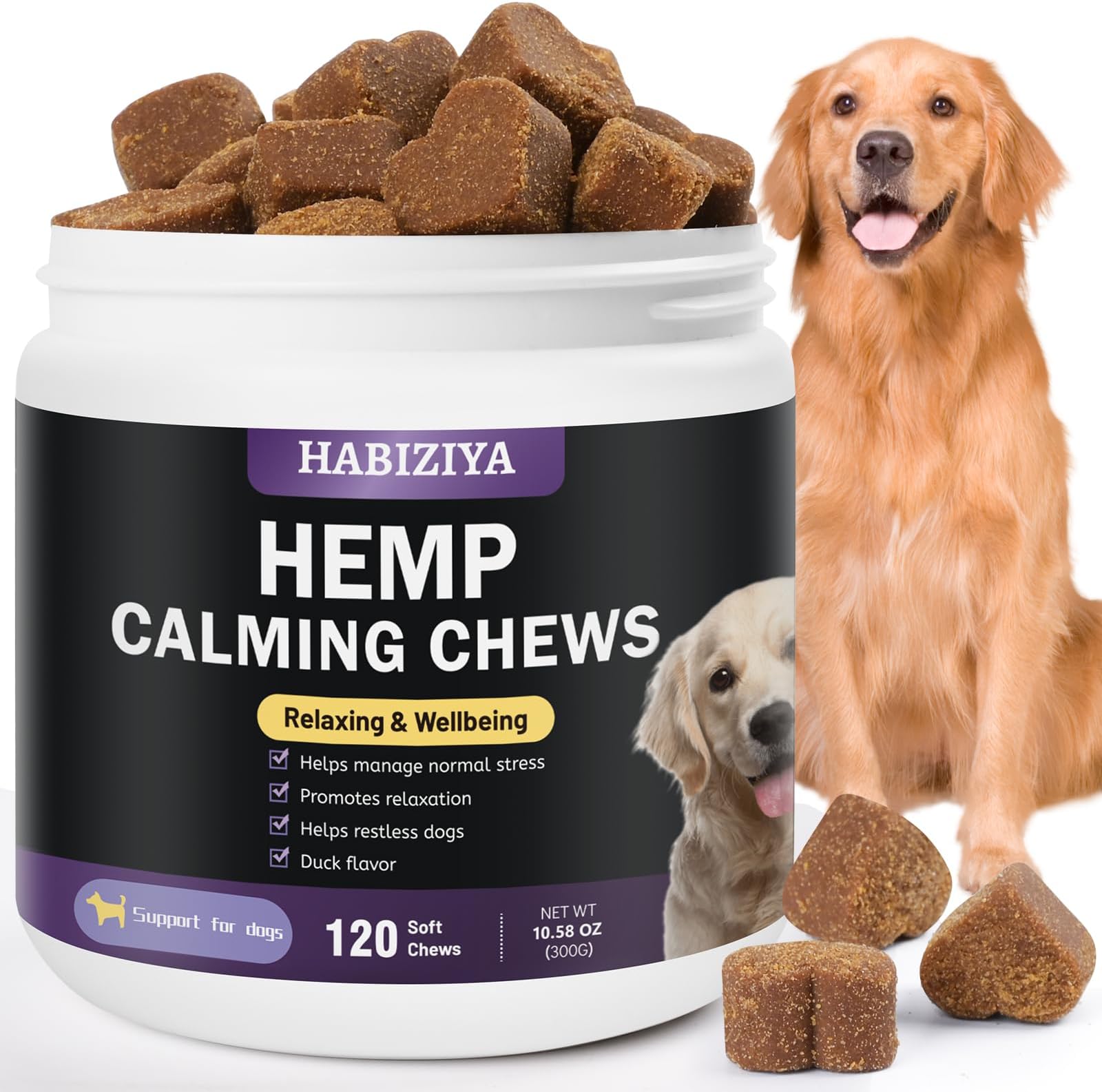 Hemp Calming Chews for Dogs Dog Calming Treats