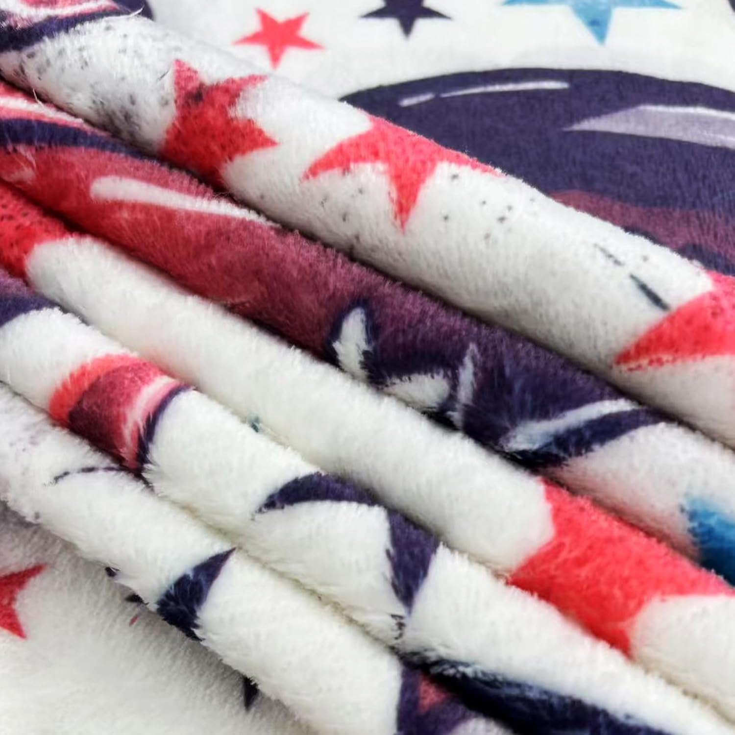 Football Throw Blanket for Boys & Girls, Gifts for Adults & Kids, Home Decor, Flannel Blanket 50"x60" - Image 2